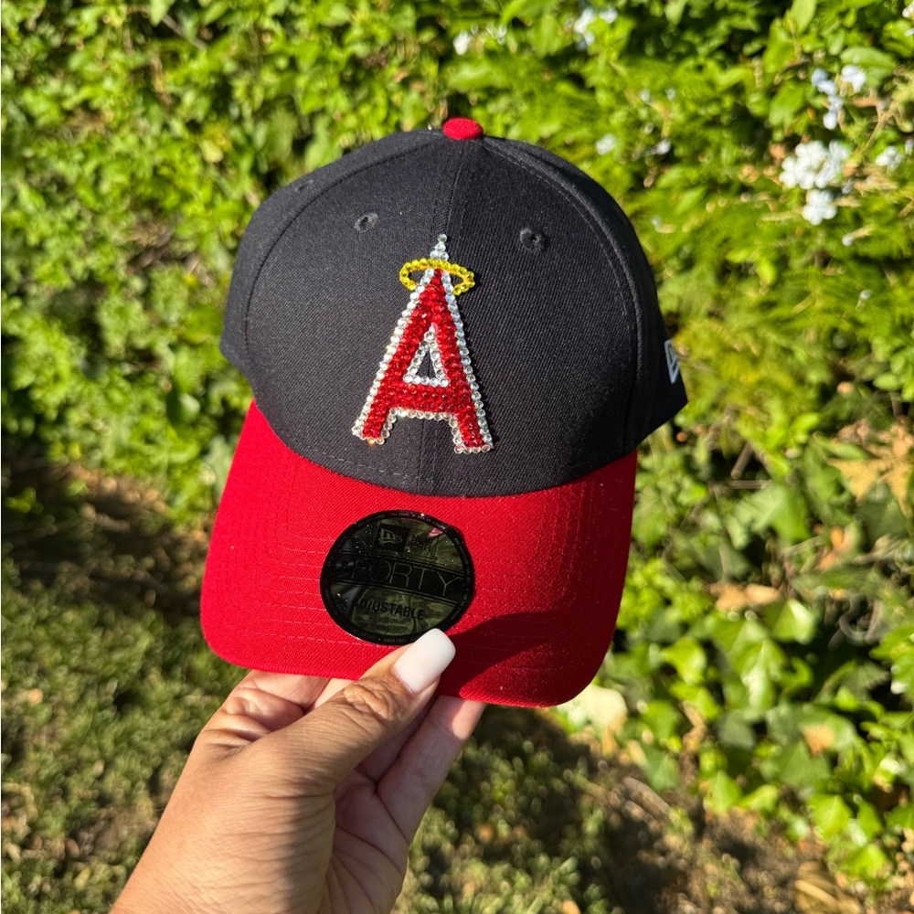 NWT Angels Baseball Hat with Rhinestone Logo